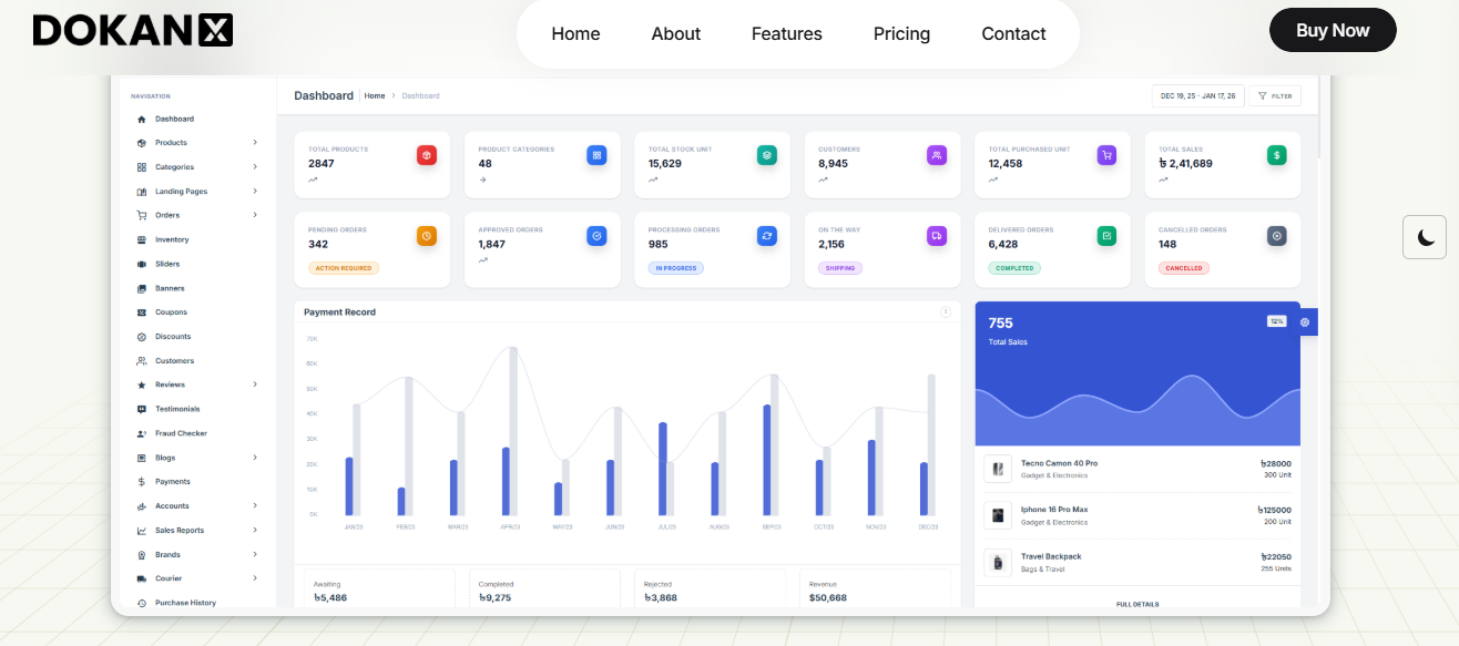 DokanX – E-Commerce Automation ERP